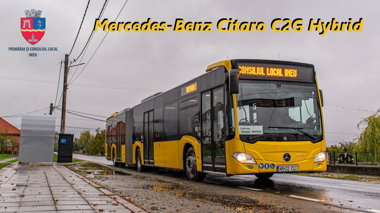 Ineu (județul Arad) - Primul autobuz Mercedes-Benz Citaro C2G Hybrid din România