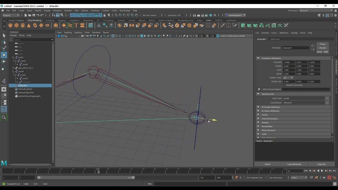 IK problems and solutions in Maya 2022