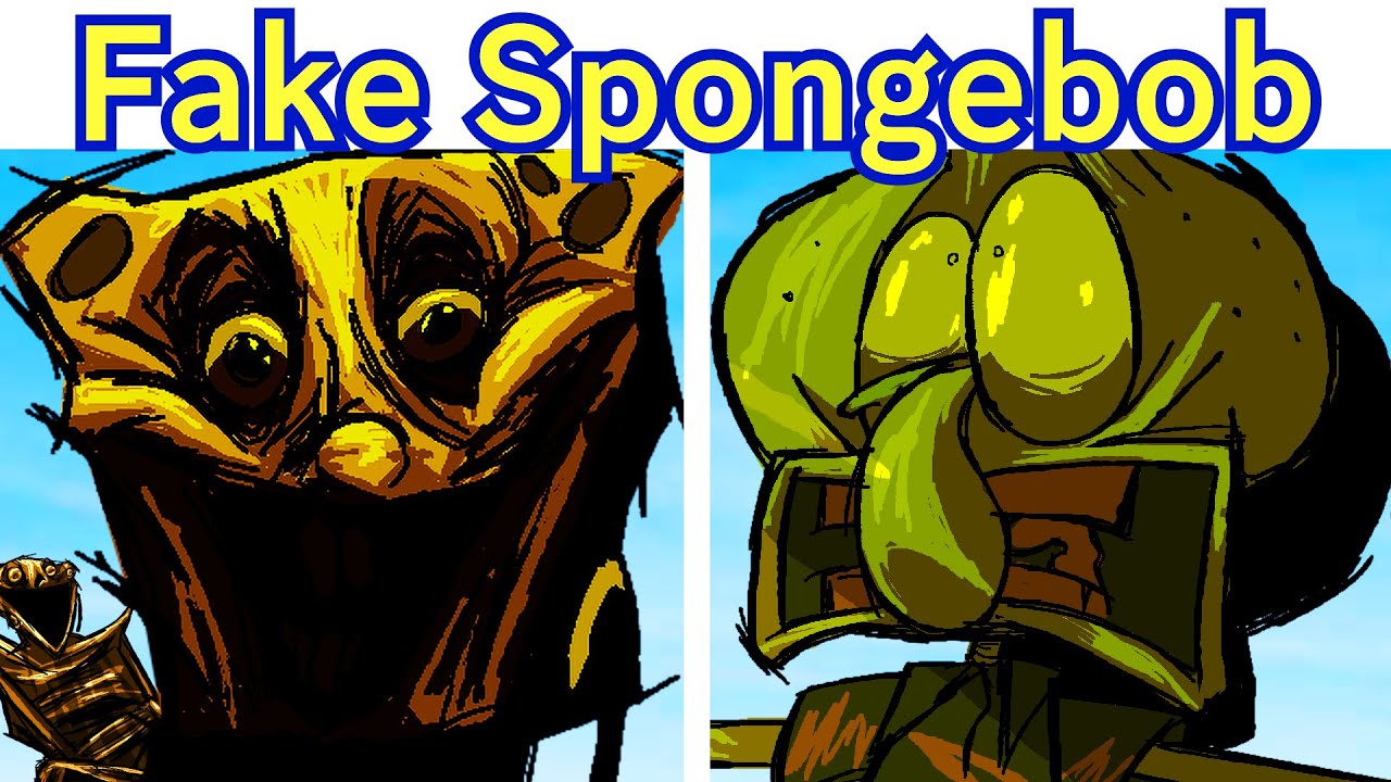 FNF FAKE SPONGEBOB IS INSANE!!! - KSI TERROR [BEST DAY EVER] Horror Spongebob Mod