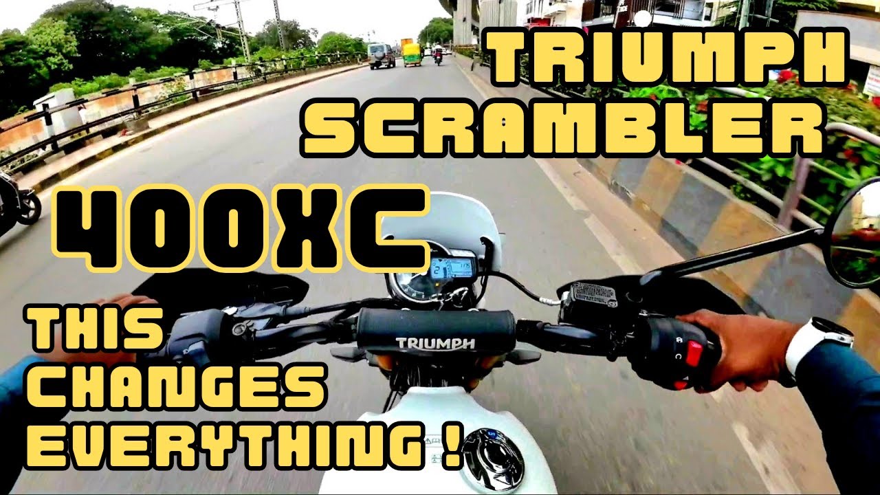 Triumph Scrambler 400 XC – чистая ДНК скремблера