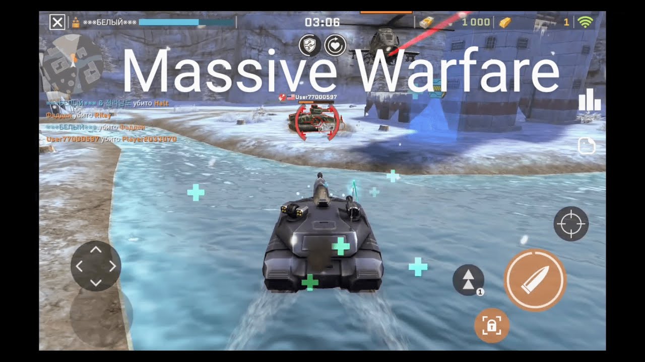 Massive Warfare: Танк Тандер 💥 Бегемот - прокачка тестовая 💥 Бой против реалов! 💥