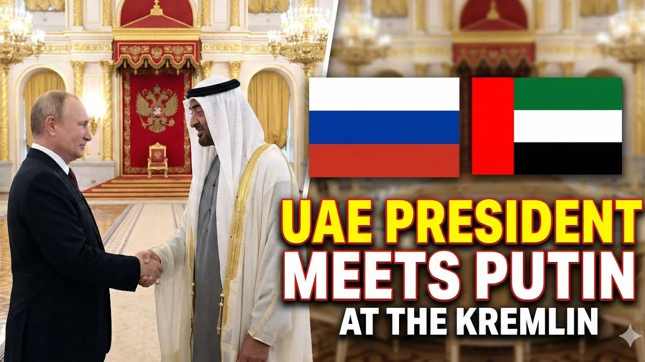 Russian President Putin Welcomes UAE President MBZ to the Kremlin 🇷🇺🇦🇪