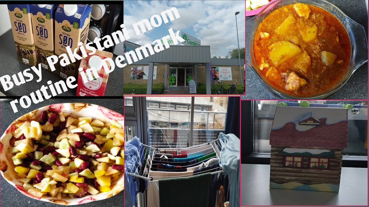 Pakistani mom routine in Denmark/Aalo gosht recipe/Asian family in Denmark