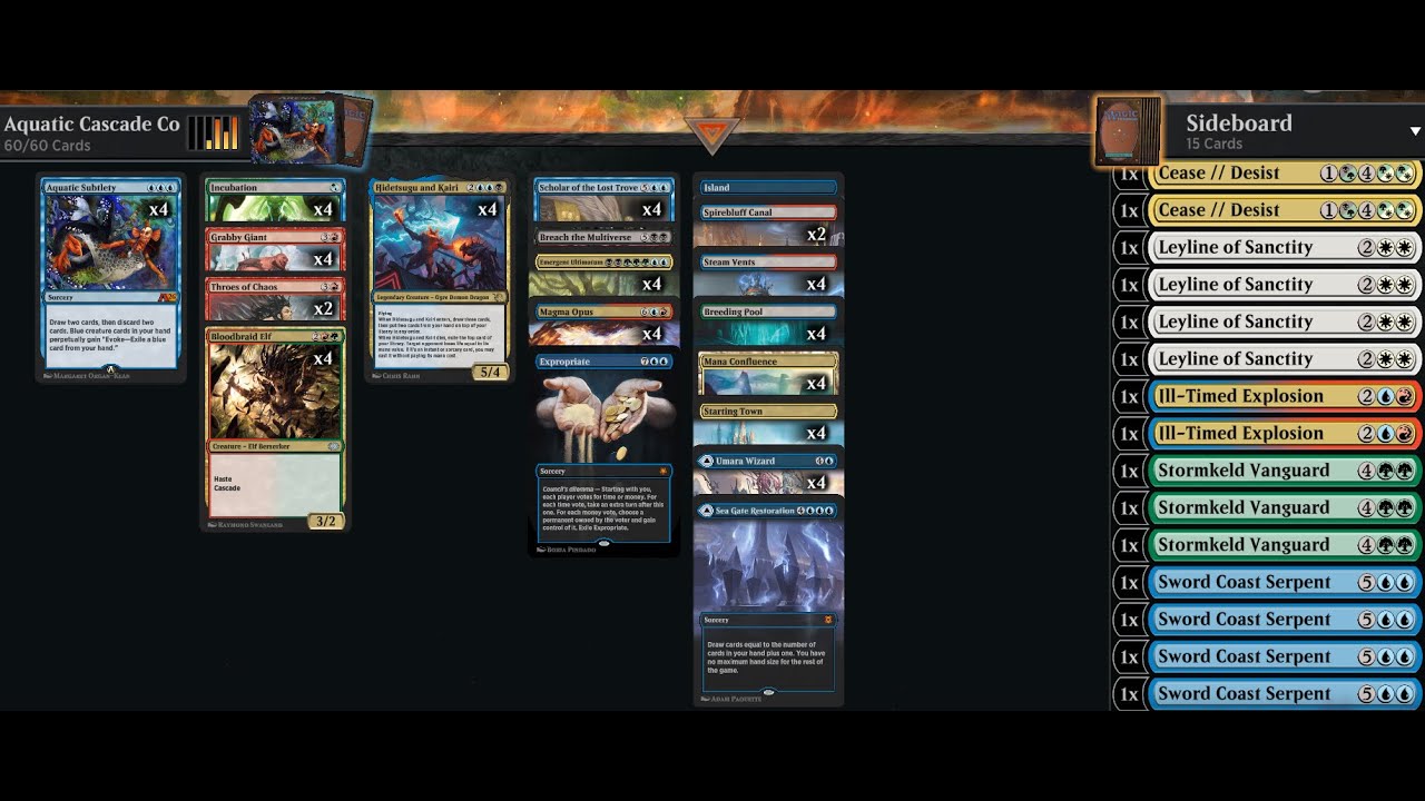 Under The Meta: Historic Aquatic Cascade Combo | Deck Guide & Gameplay | MTG Arena