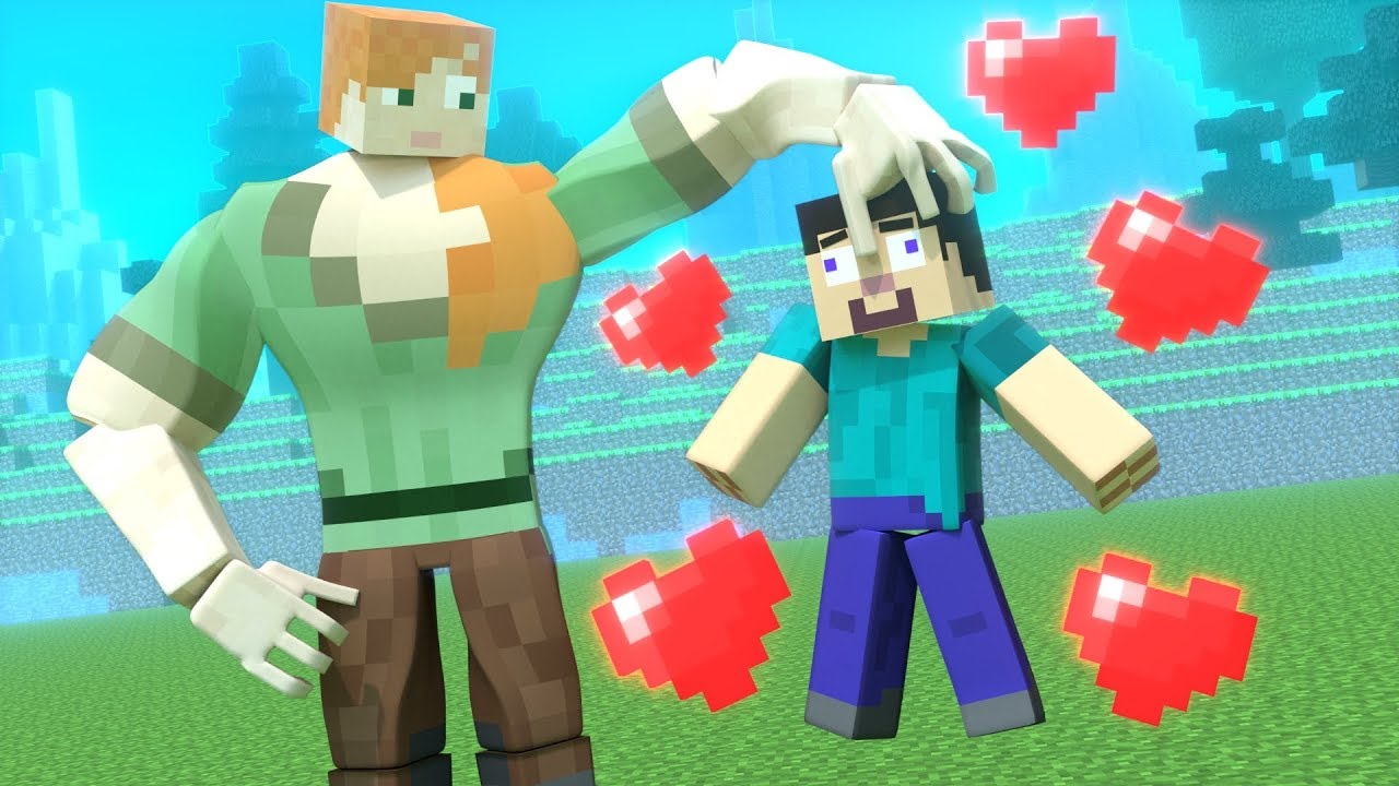 Love Story - Minecraft Animation Life of Alex and Steve