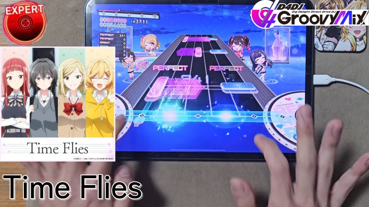 【D4DJ Groovy Mix】Time Flies (EXPERT 13+) JPFC(이론치) [Hand Cam]
