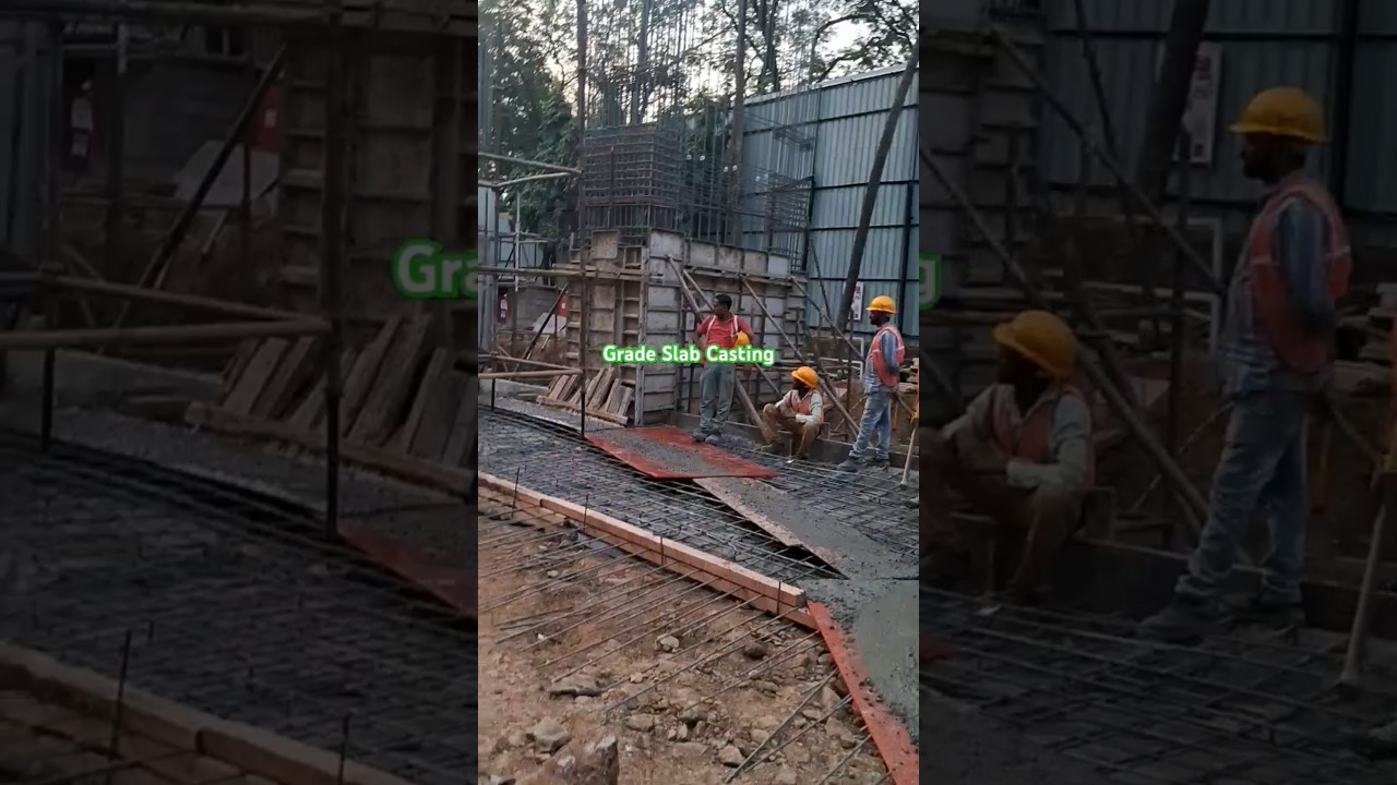 Grade slab casting #shorts #ytshorts #trending #Constructions