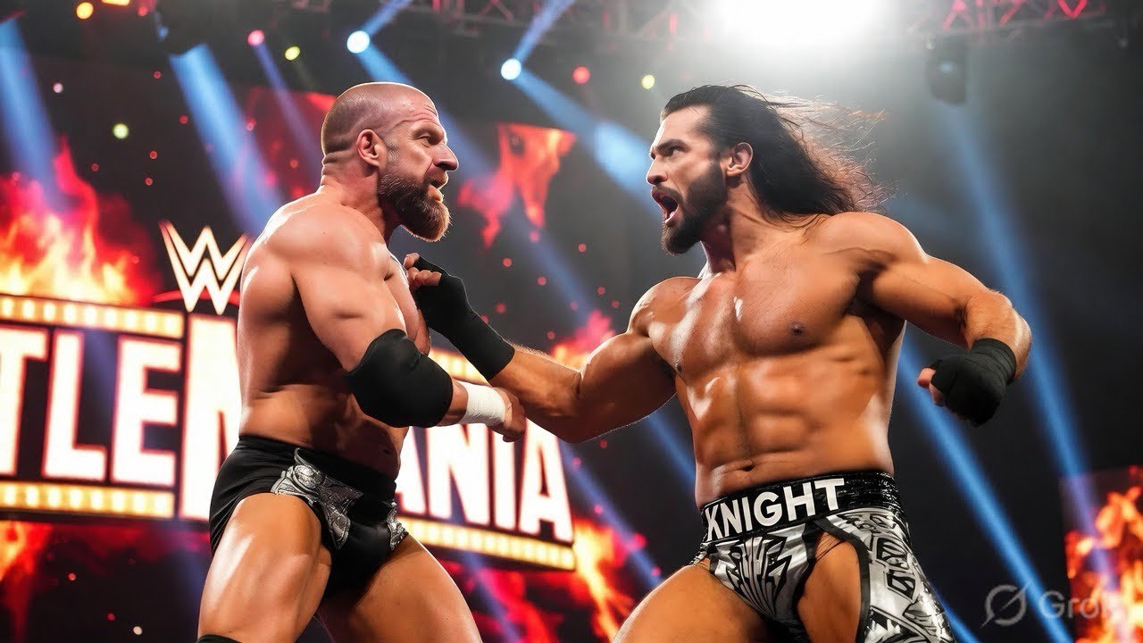 Triple H vs LA Knight wwe full intense fight #wwe #wwesuperstar #wwenxt #wrestling #viral 