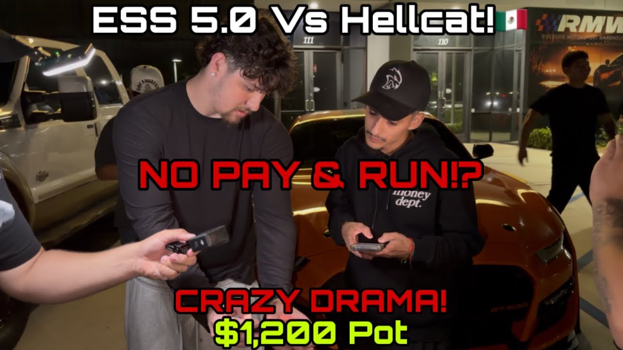 БОЛЬШАЯ ДРАМА! ESS 5.0 против Hellcat! #Mustang #Dodge #Hellcat