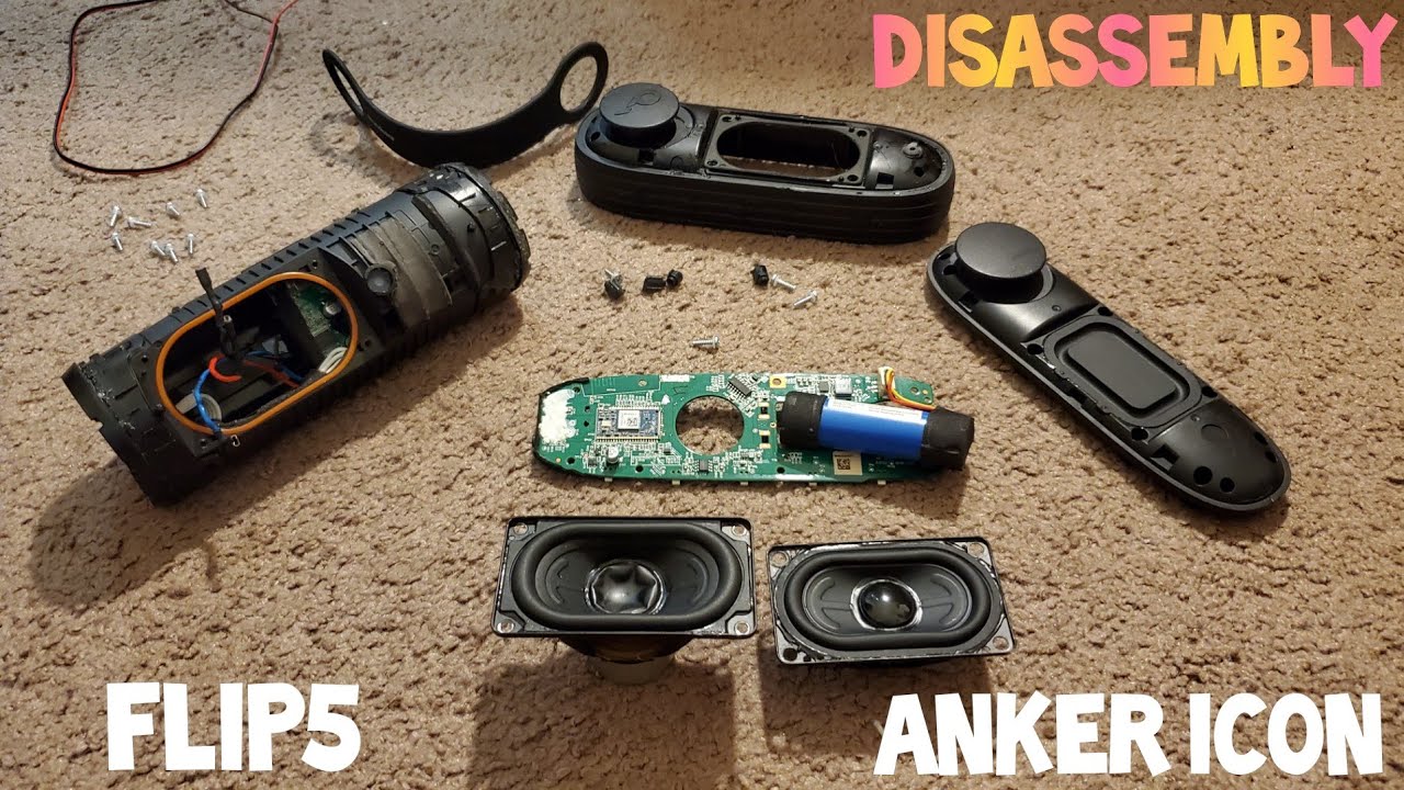 Anker Icon FULL Disassembly and Free Air. JBL Flip 5 Driver Swap too!