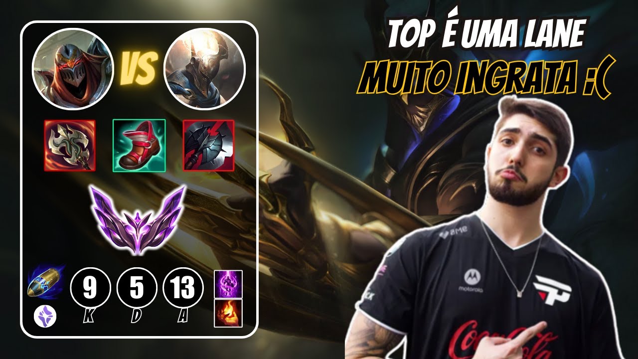 JUKES de ZED Top vs Pantheon (skill match up) ! LoL BR VODs.