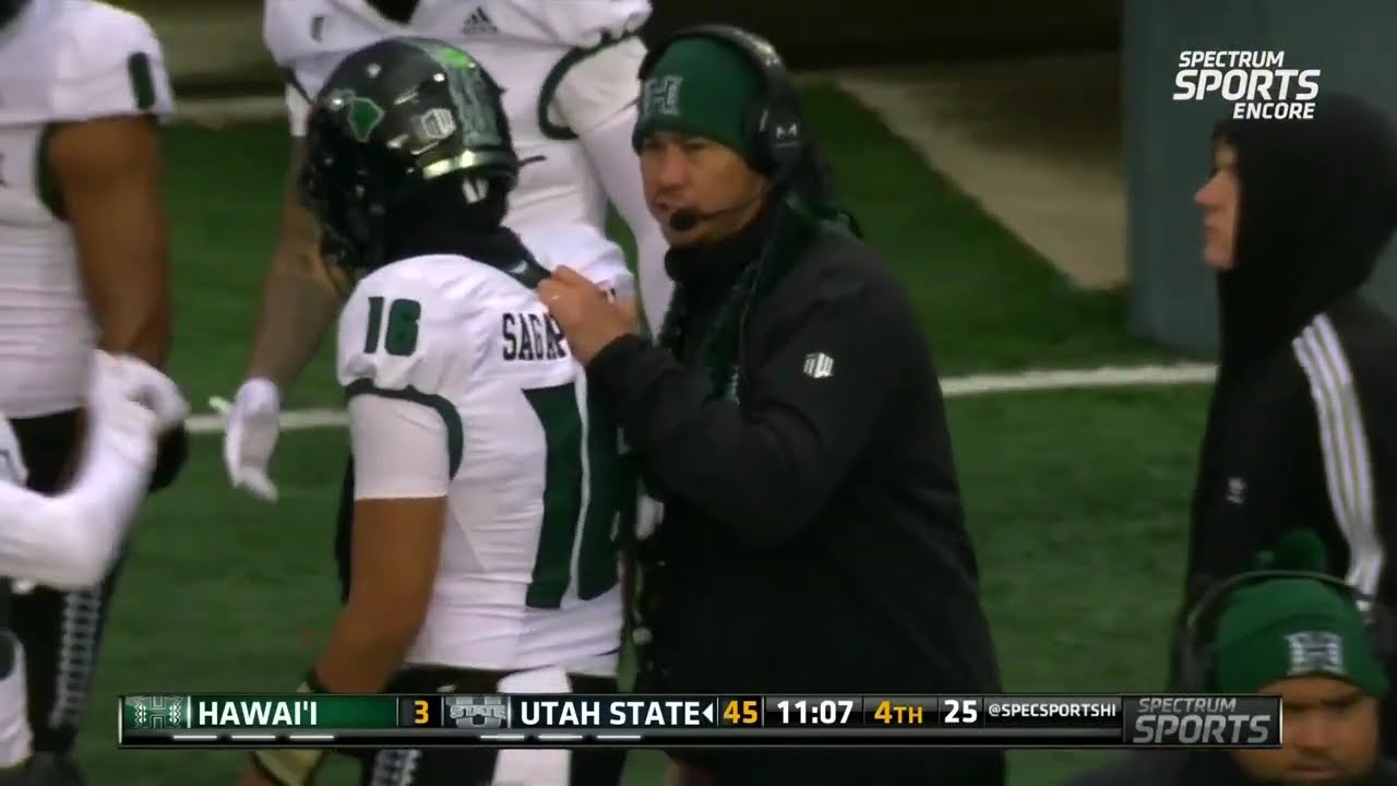 Noah Flores Interception against Hawaii