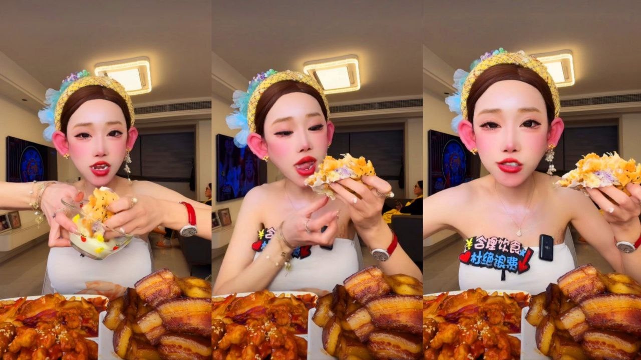 ASMR Mukbang Braised Pork Belly & Cheesy Dessert | Extreme Eating Show