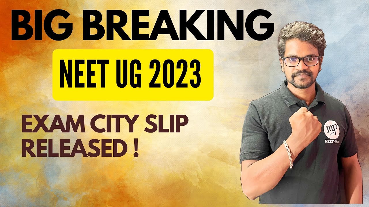 NEET UG 2023|Exam City Slip|Tamil|Muruga MP#neetug#2023