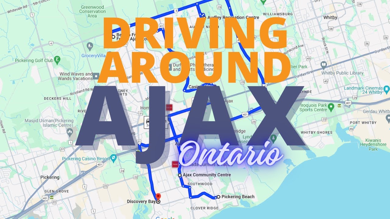 Ajax City Drive - 4K | Driving Around the Town of Ajax Ontario | Canada Vlog