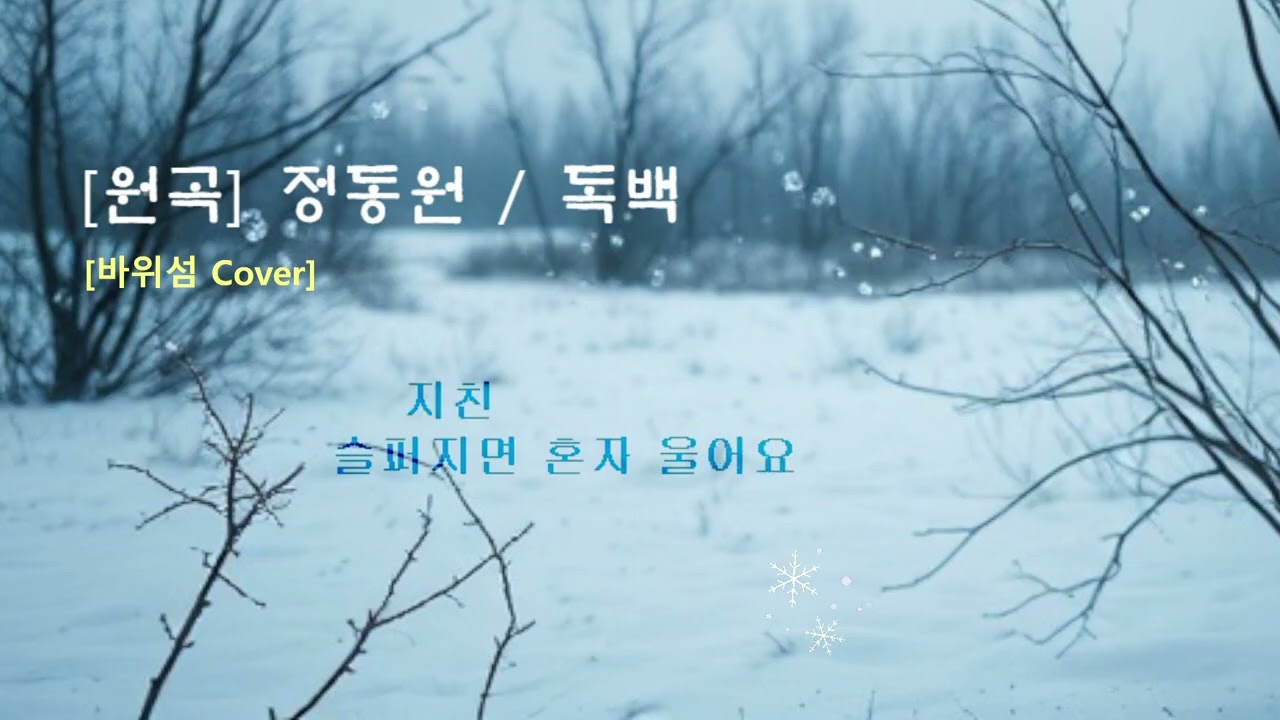 #정동원 #독백 #사랑 #이별 #홀로 #혼자 #울음 #외로움 #슬픔 #꽃 #별 #밤 #바위섬tv #커버곡 #번개📻 #노찾섬🎶
