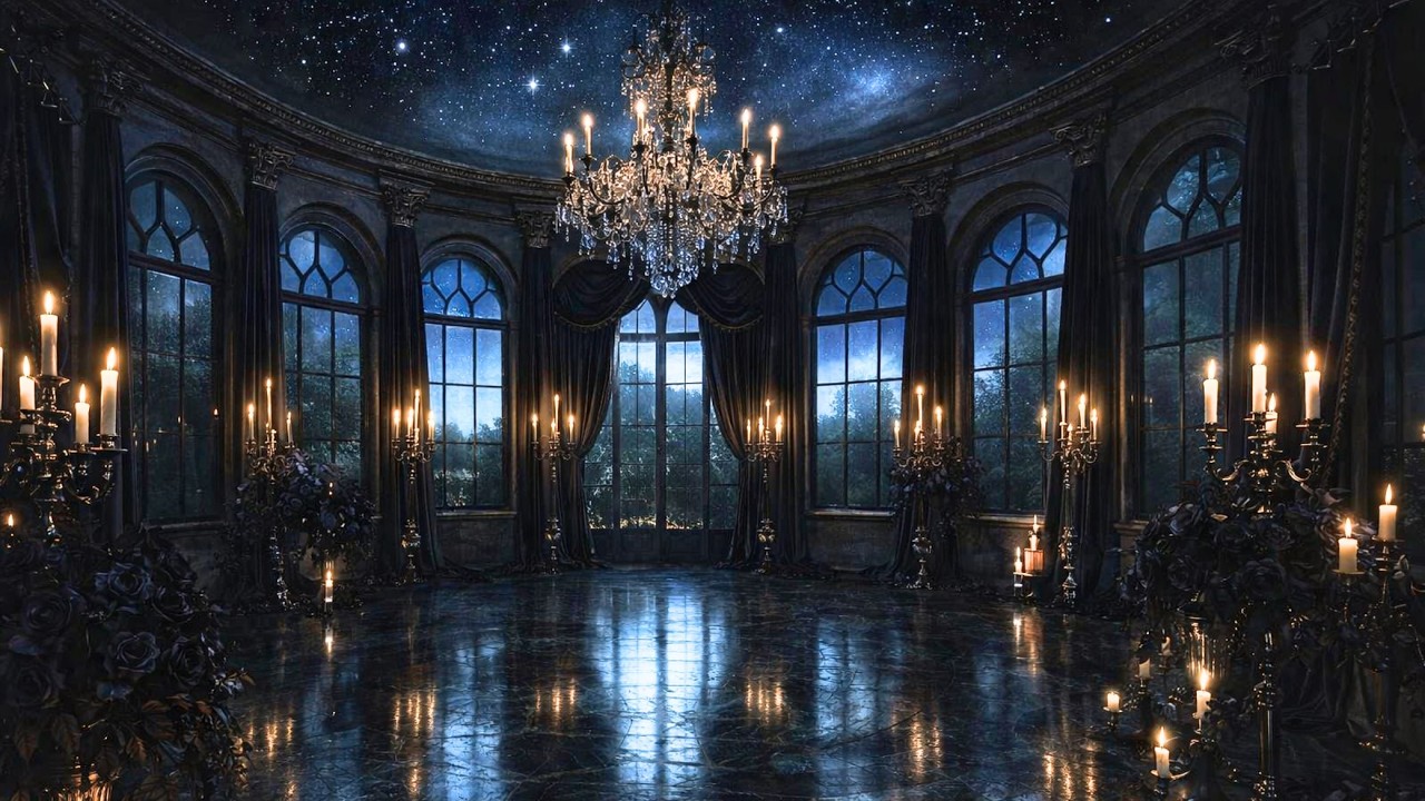 Dark Romance Writing Ambience 🕯️ The Veiled Ballroom | Haunting Waltz