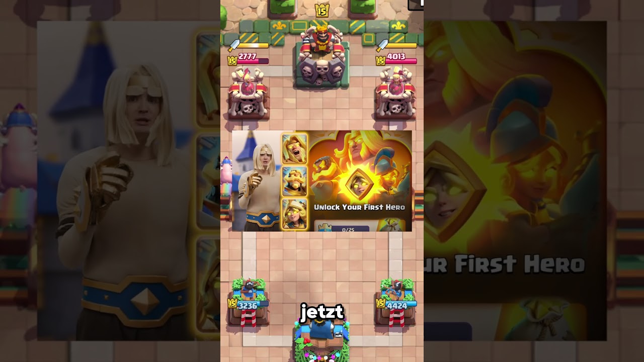 Man kann einfach dopplete HELDEN bekommen...  #clashroyale