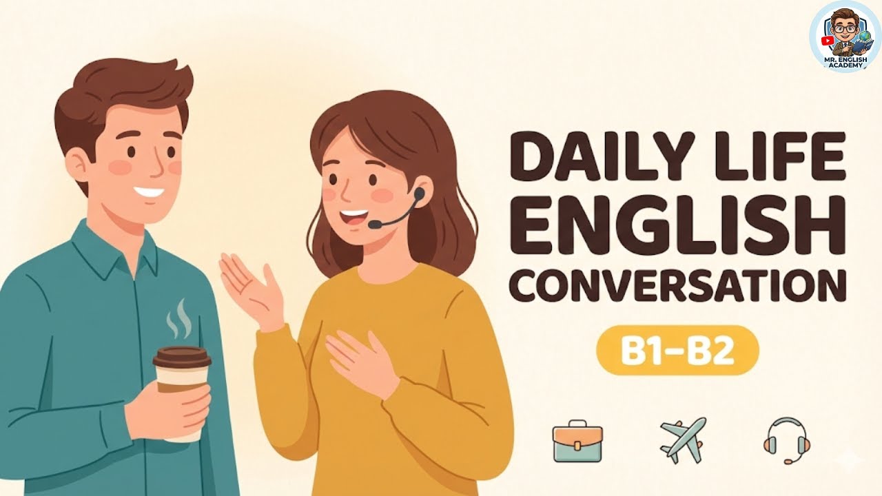 Daily Life English Conversations ☀️| Listening & Shadowing Practice (B1-B2) | Mr. English Academy
