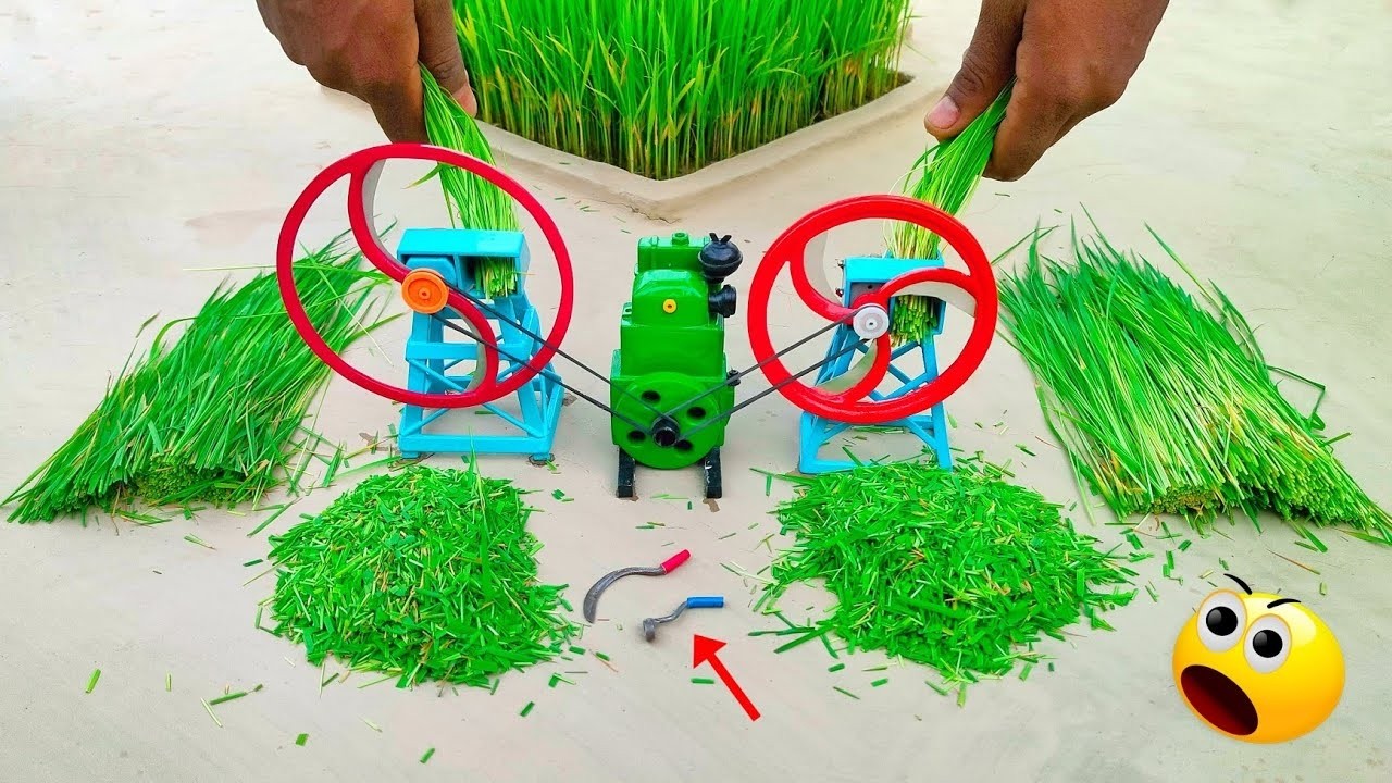 diy tractor chaff cutter machine science project || @KeepVilla