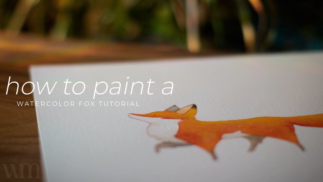How to Paint a Watercolor Fox