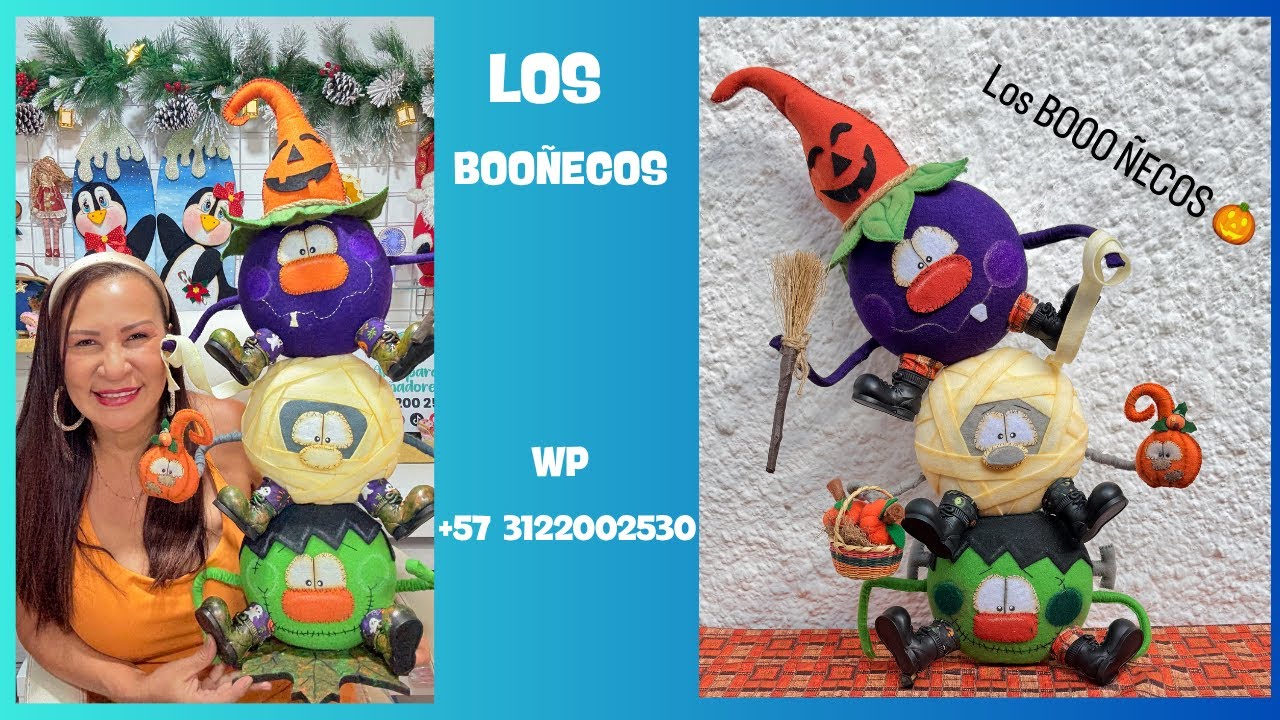 COMO HACER UNA TORRE DE BOOÑECOS PARA HALLOWEEN /Arte para soñadores