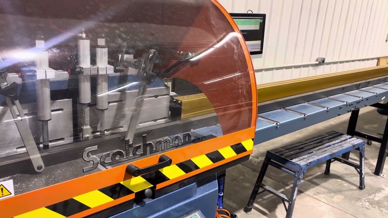 Scotchman SUP600 Full Auto Saw Cutting Curtain Wall Storefront Material