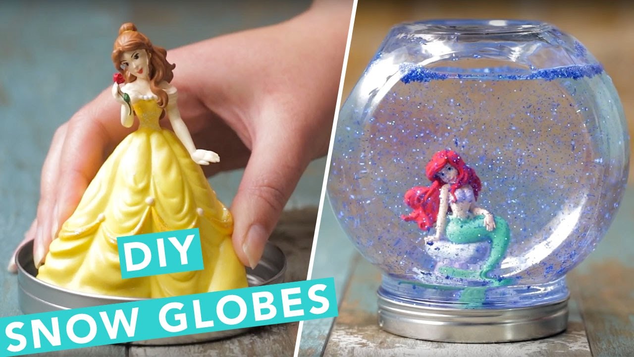 DIY Disney Princess Snow Globes | DIY Snow Globes | Disney DIY Crafts | Craft Factory