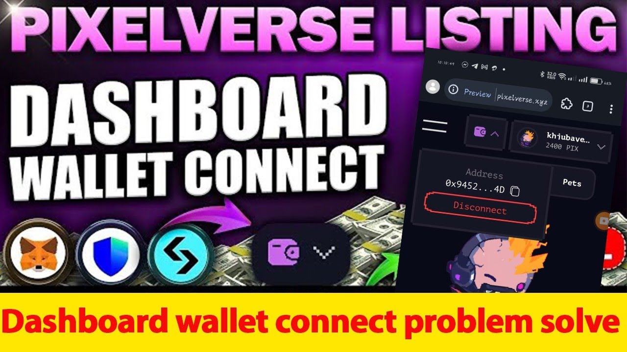 Pixelverse Dashboard Wallet Connect Problem Solve | Pixelverse claim and distribution confirm🤑
