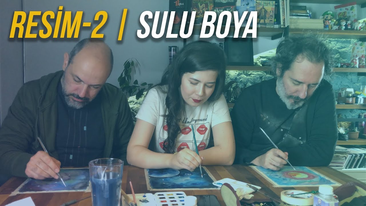 RESİM DERSİ 2: Suluboya ile resim fırçalıyoruz
