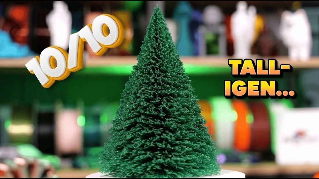 De bästa 3D-printade julgranarna! 🌲 Spectrum PLA Tooling Dark Green & tips för snabbare utskrifter
