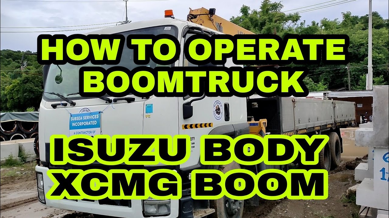 HOW TO OPERATE XCMG BOOM TRUCK