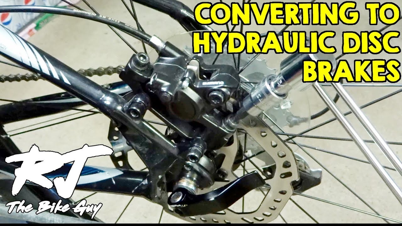 How To Convert To Hydraulic Disc Brakes From Mechanical Disc Brakes On Mountain Bike