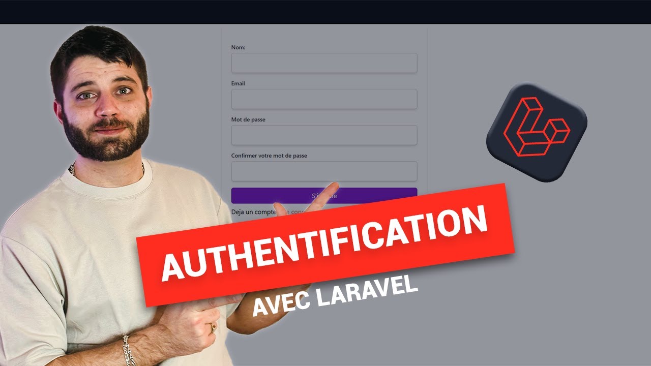 Authentification et envoi d'email avec Laravel (Sans kit)