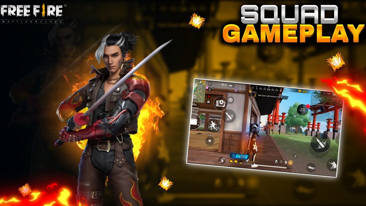 Br Squad Matche Gameplay || Free Fire Max Mobile Gameplay Video 