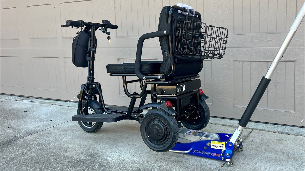 How to Adjust the Brakes/Parking Brake on a Mototec 700w 48v Folding Mobility Trike