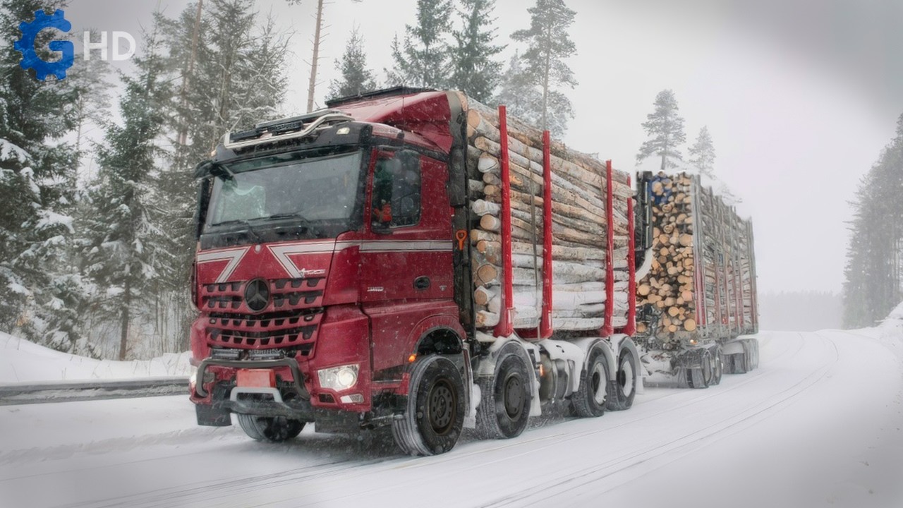 Почему финские лесовозы самые передовые в мире? ▶ Mercedes Benz, Scania, Volvo