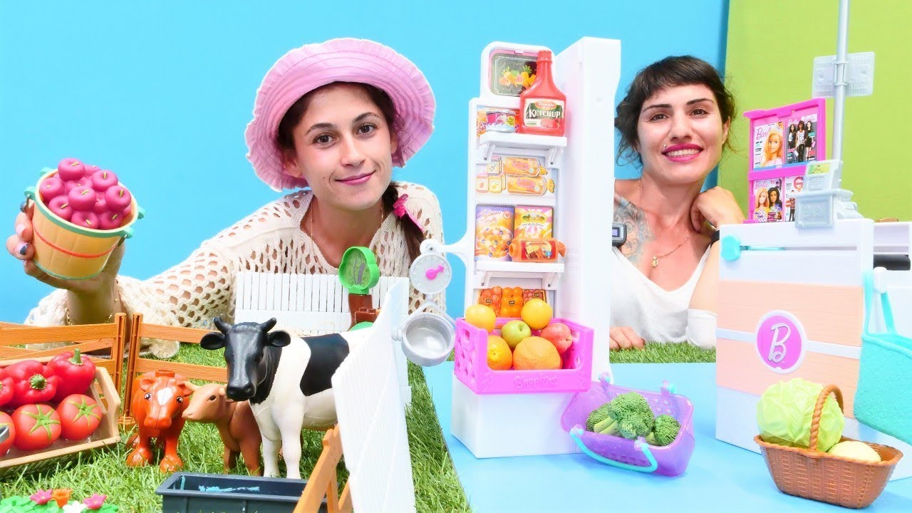 &Ccedil;ocuklar i&ccedil;in &ccedil;iftlik oyunları! Organik market a&ccedil;ıyoruz! Ayşe ve &Uuml;mit ile &Ouml;ZEL B&Ouml;L&Uuml;MLER