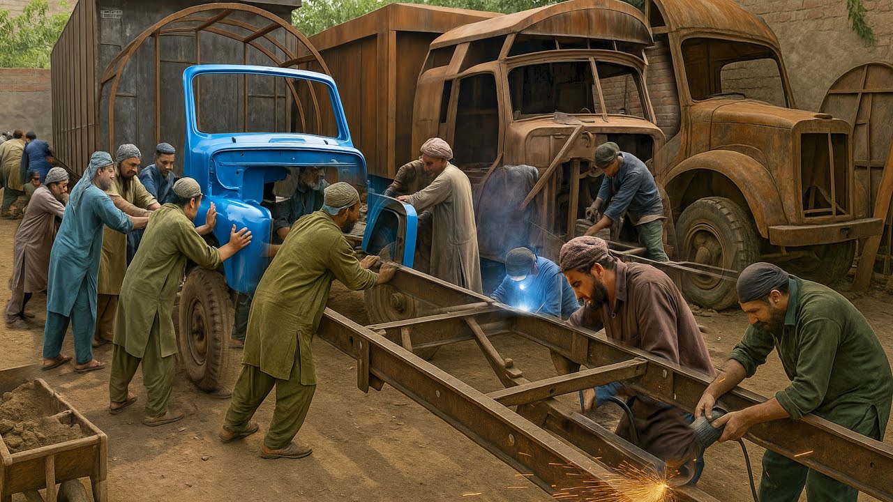 You Won’t Believe This Old Dumper Truck Is Made in Pakistan! 