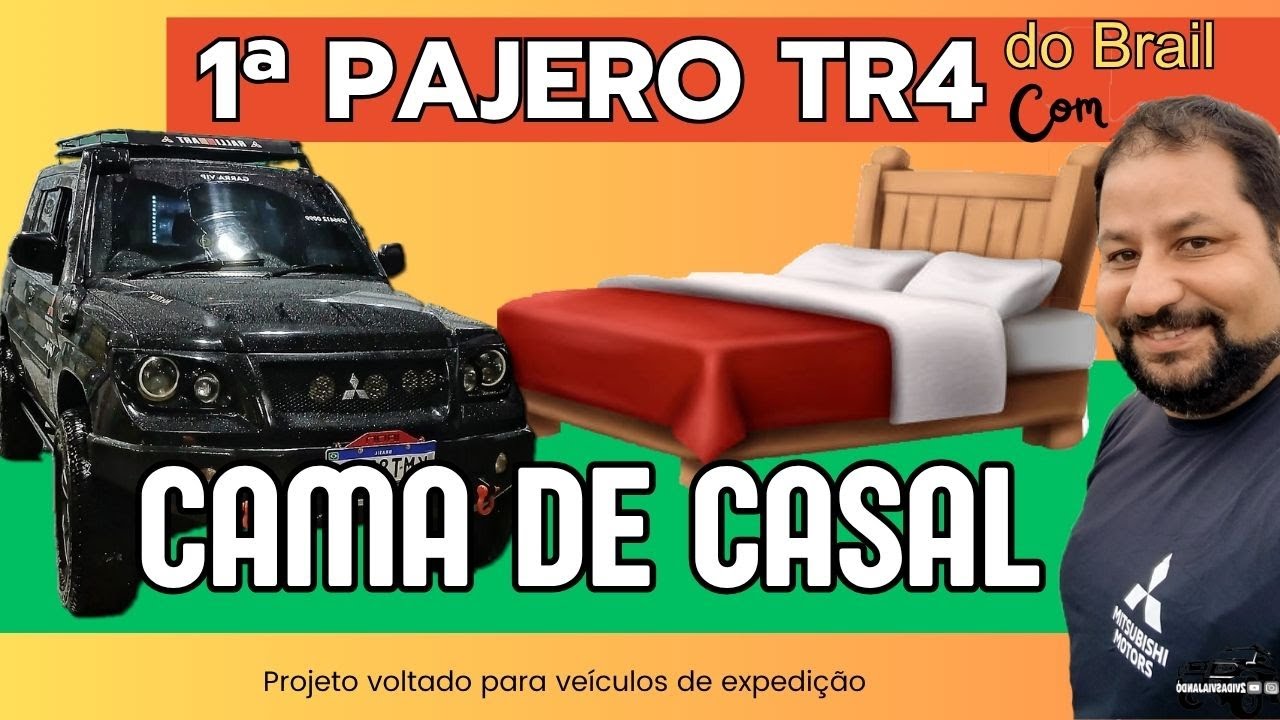 1ª Pajero Tr4 do Brasil com cama de casal - Projeto Camper tr4