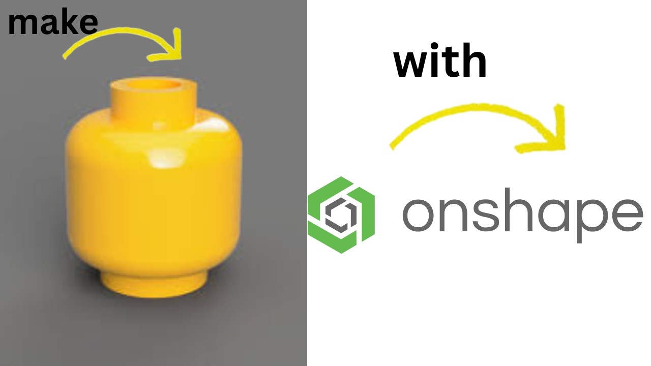 make a lego head in onshape in under 10 minutes