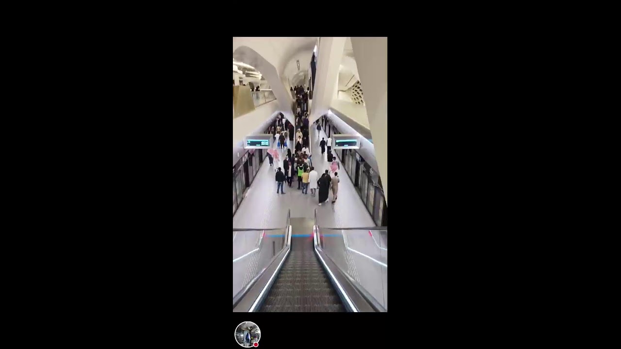 View sa KAFD station ng riyadh metro..