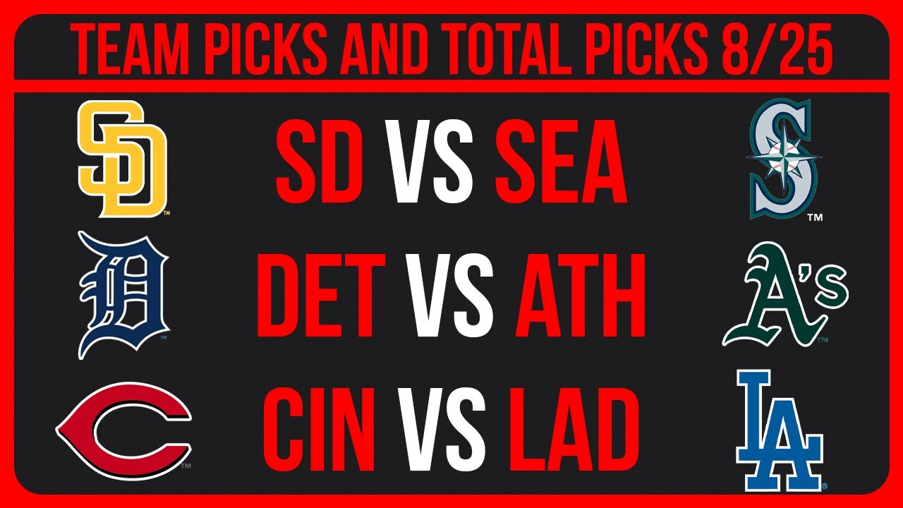 MLB Picks Today 8/25/25 | MLB Picks & Predictions Today 8/25/25