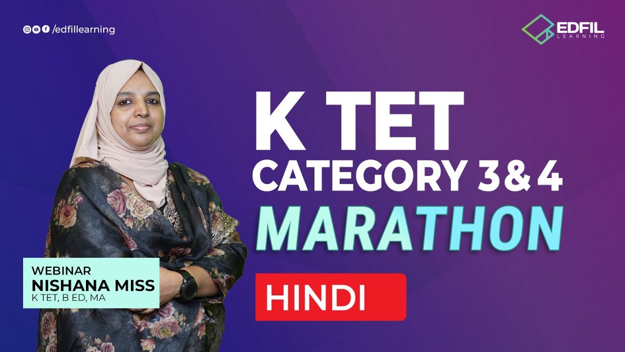 KTET CATEGORY 3&4 MARATHON | HINDI | EDFIL LEARNING