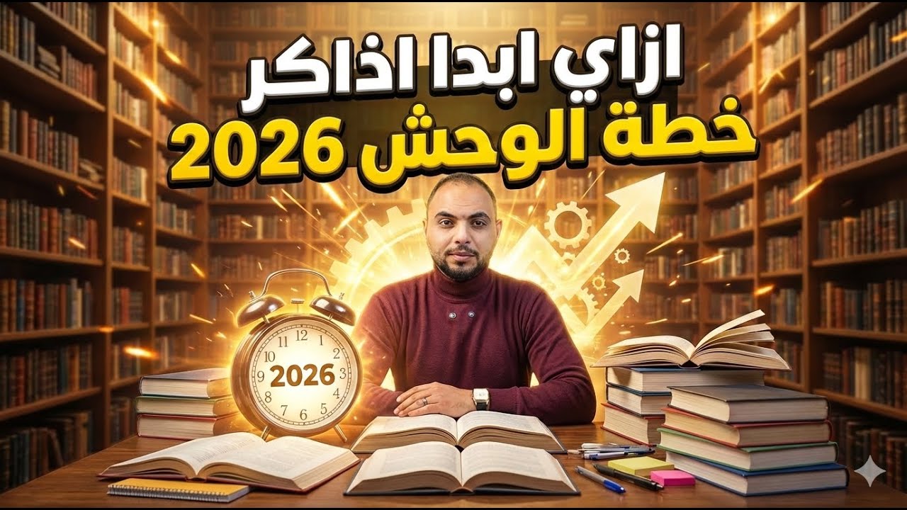 افضل طريقة للمذاكرة في2026 | وحل مشكلة التركيز وتنظيم الوقت | اهم فيديو هيغير مصير حياتك!!
