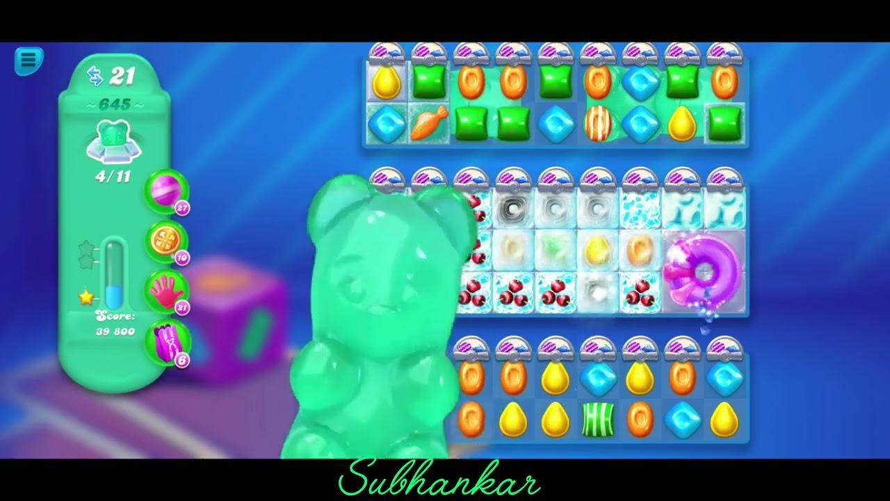 Candy Crush Soda Saga. Level 645.⭐⭐⭐ Star.Level 645 Help.@Subhankar0002.