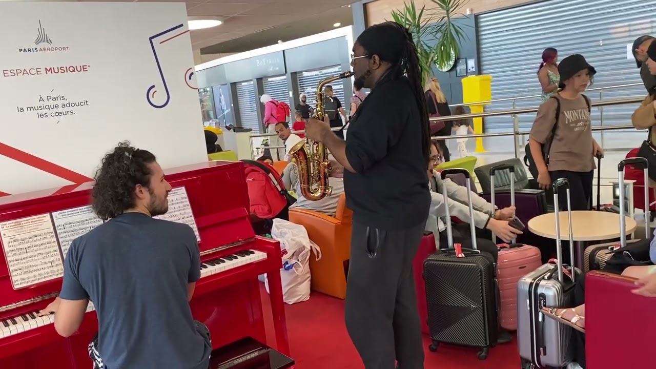 Emmet Cohen w/ Patrick Bartley at Charles De Gaulle Airport