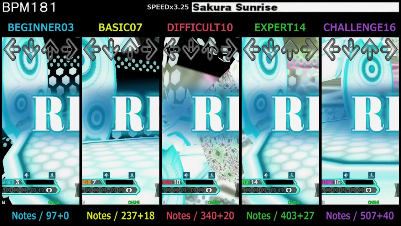 DDR / Sakura Sunrise - SINGLE (DanceDanceRevolution X2)