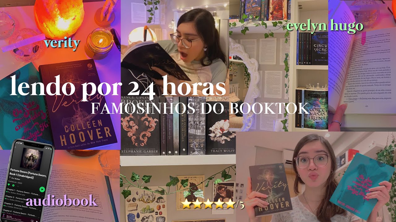 Lendo o máximo de livros que consigo em 24h| Vlog de leitura: Evelyn Hugo, Verity| Hello Belah