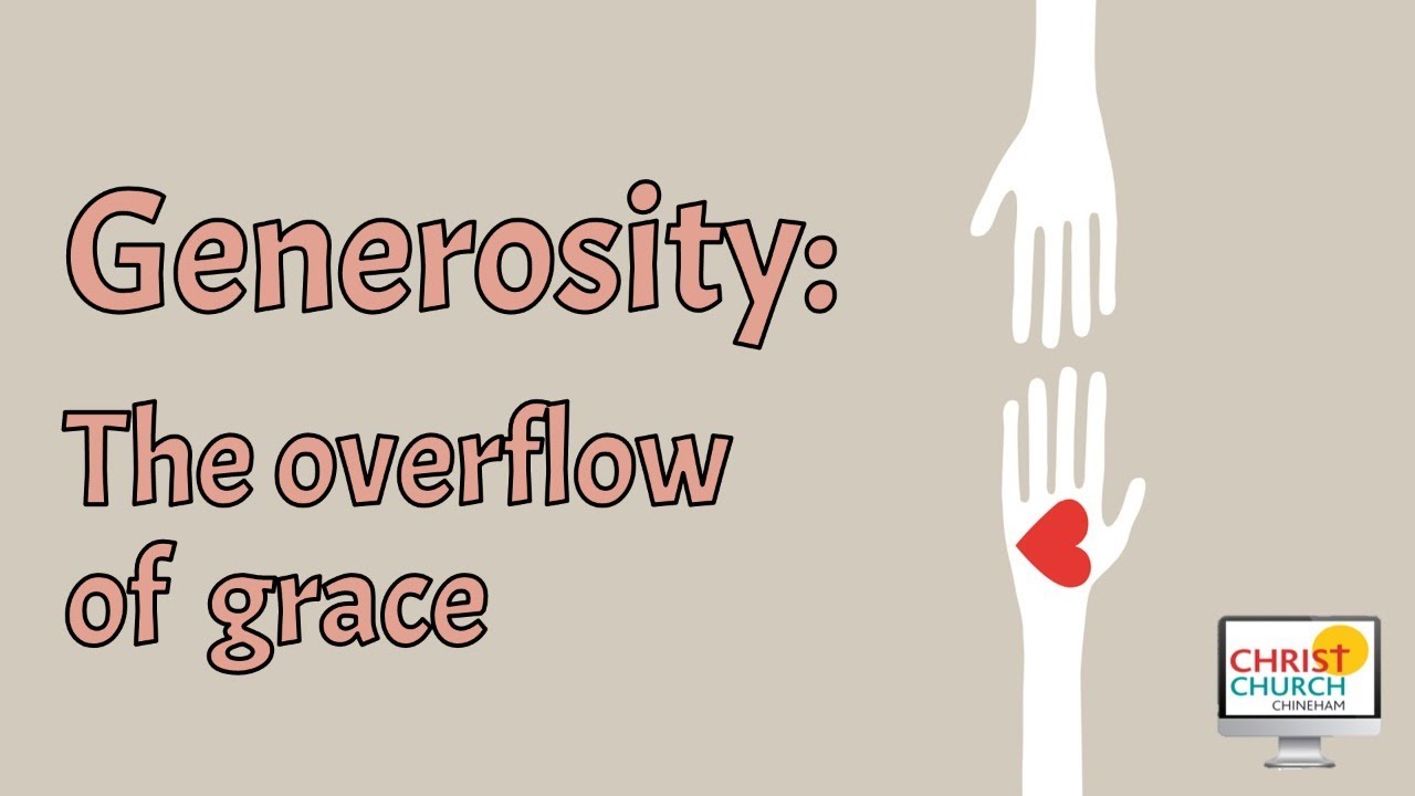 "The Overflow of Grace", CCC's service for Sun 6 Jun 2021